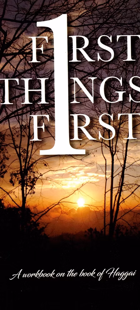 First Things First